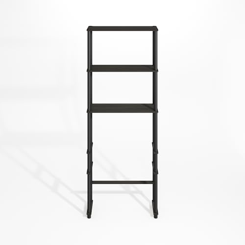 Turn-N-Tube Over The Toilet Storage, 3-Shelf Over The Toilet Organizer, Freestanding Space Saver Bathroom Shelf, for Bathroom Organizers and Storage, Black Espresso