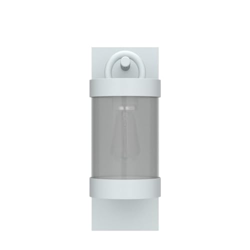 Porch Light White Dusk to Dawn Outdoor Wall Light