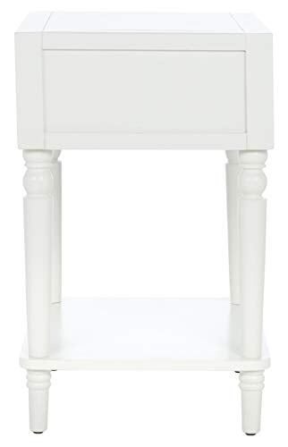 American Homes Collection Siobhan Shady White Accent Table