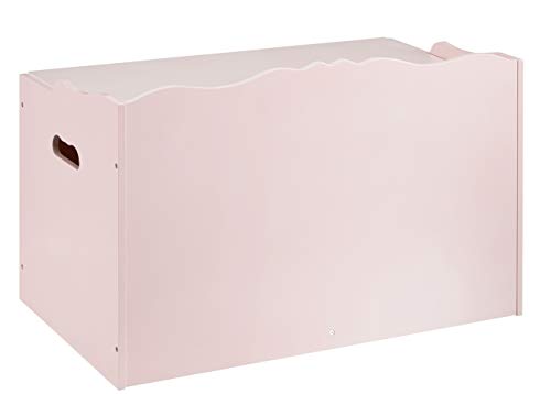 Kids Wooden Toy Storage Chest with Safety Lid