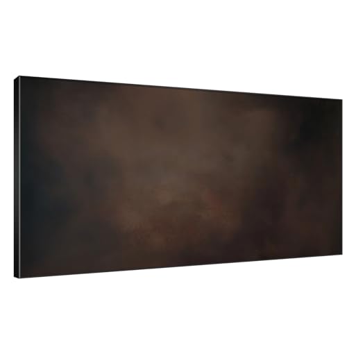 36"x72" Extra Large Framed Wall Art Dark Brown Abstract Moody Illustration for Home Living Room Bedroom Decor