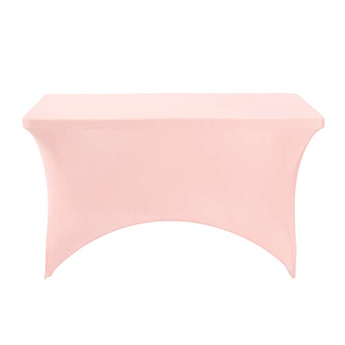 2Pack Spandex Table Cover for 4FT or 6ft or 9ft Table Universal Fitted Stretch Tablecloth for Party (2 Count)