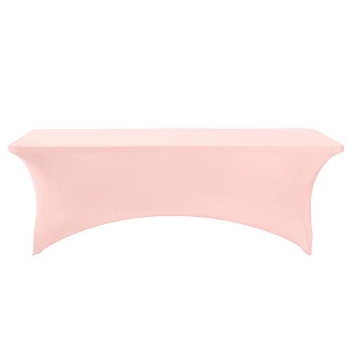 Spandex Table Cover for 8FT or 4ft or 6ft Table Universal Fitted Stretch Tablecloth for Party