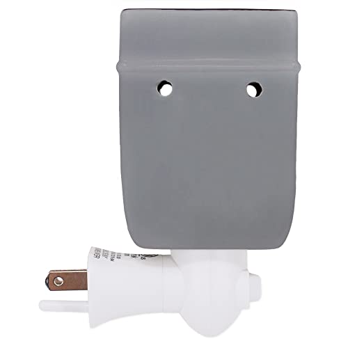 God Bless This Home with Love Grey Stoneware Electric Plug