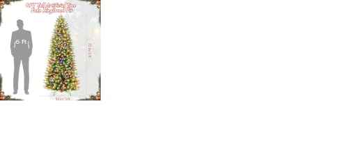 6ft Prelit Slim Artificial Christmas Tree