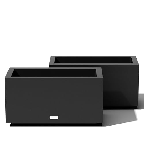 Block Series Long Box Planter (2 Count)