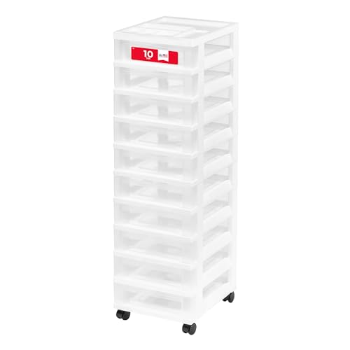 10 Drawer Rolling Storage Cart