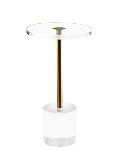 12" Clear Acrylic End Table