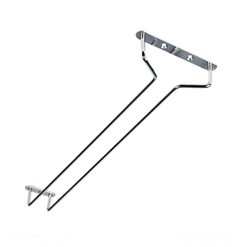 16 Inch Wine Glass Rack Chrome Finish Set of 2 (2 Count)