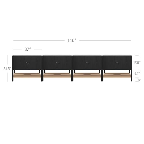 Meads Mid Century Modern Cabinet or TV Stand with Doors