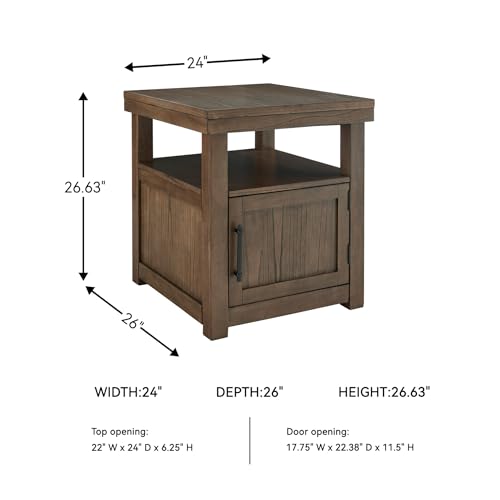 1 Piece Rustic End Table Living Room