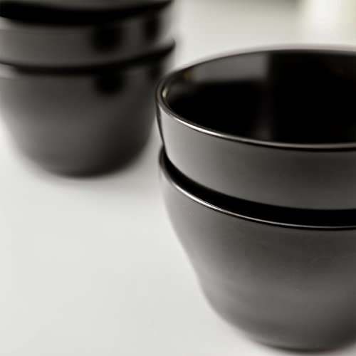 Ceramic Small Bowls Dessert Bowls 8oz Bouillon Cups for Dessert Soup Dipping Sauce Coffee Cupping Microwave and Dishwasher Safe (6 Count)