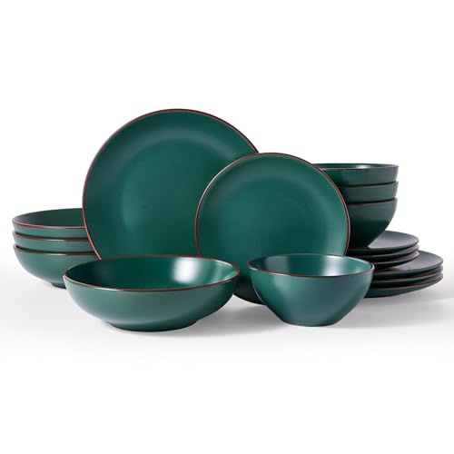 Venus Stoneware Dinnerware Sets with Pasta Bowls (16 Count)