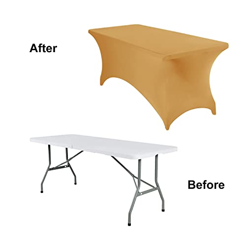 Spandex 6ft Waterproof Table Cover for Party