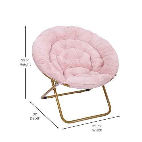 38 Inch Folding Saucer Chair