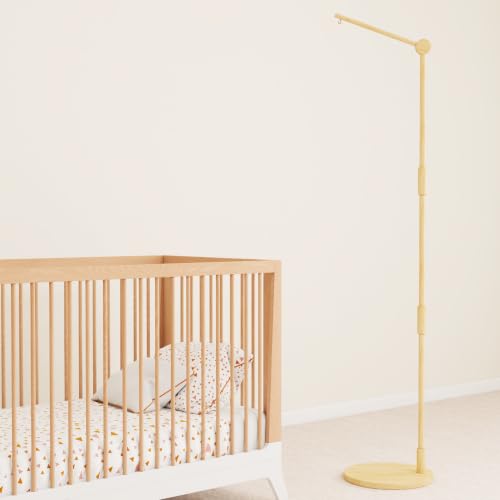 Wooden Floor Standing Crib Mobile Arm Pro 61 Inches for Baby Nursery