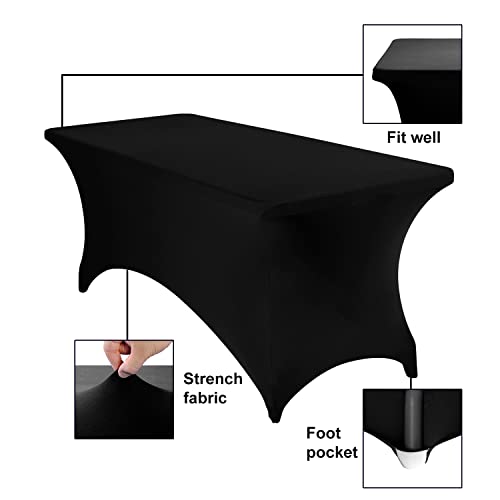 2Pack Spandex Waterproof Rectangular Table Covers