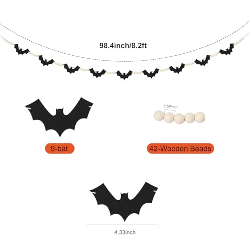 2 Packs Halloween Decorations Garland (51 Count)