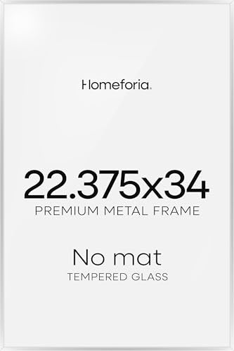 22.375x34 Silver Puzzle Poster Frame