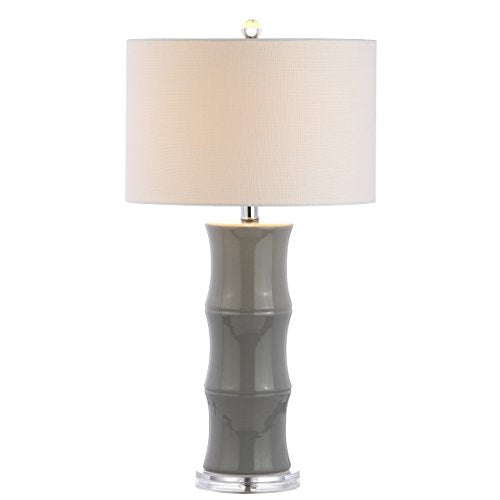 Tiki Table Lamp 26.5" Bamboo Ceramic Bedside Nightstand