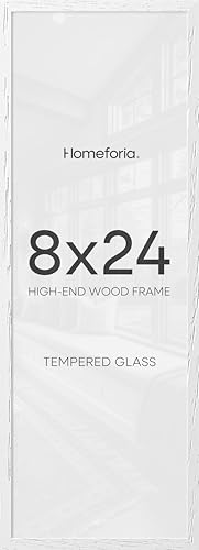 8x24 White Oak Panoramic Picture Frame