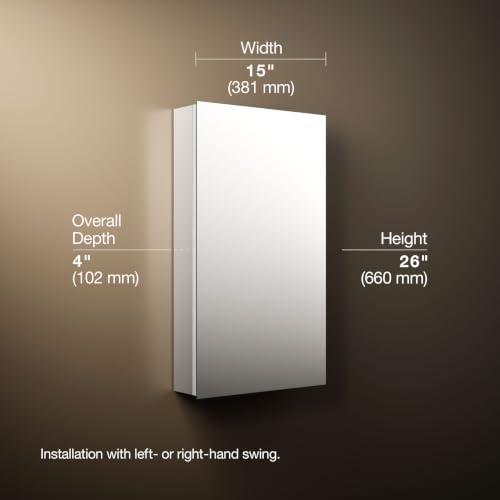 55061 NA Embark Slim Medicine Cabinet Mirror