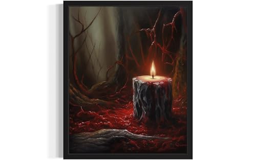 Gothic Candle Poster Art Print