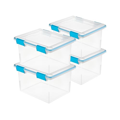 Gasket Storage Box with Lids for Home & Office (4 Count)