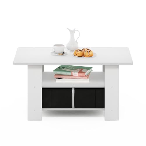 Andrey Small Modern Coffee Table with Storage Shelf