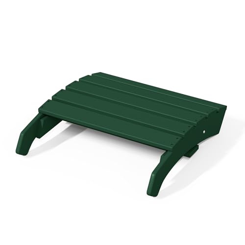 Dylan Outdoor Patio HDPE Adirondack Ottoman Footrest