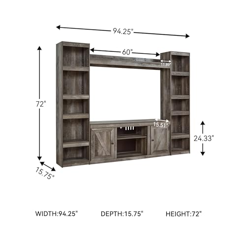 4 Piece Entertainment Center TV Stand