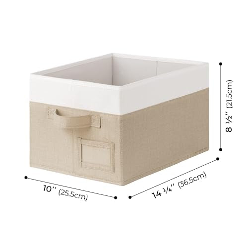 Closet Shelf Baskets with Label (3 Count)