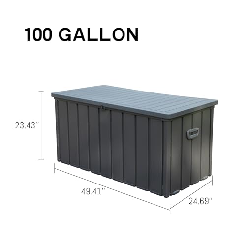 Domi Outdoor Deck Box 100 Gallon