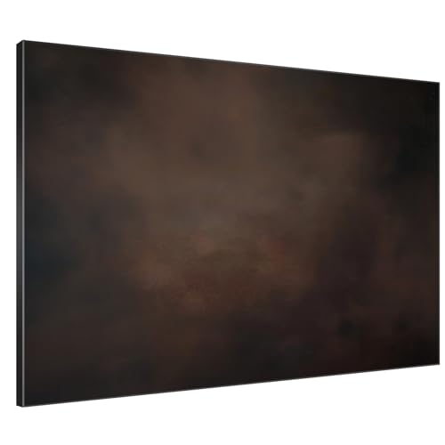 46"x60" Extra Large Framed Wall Art Dark Brown Abstract Moody Illustration for Home Living Room Bedroom Decor