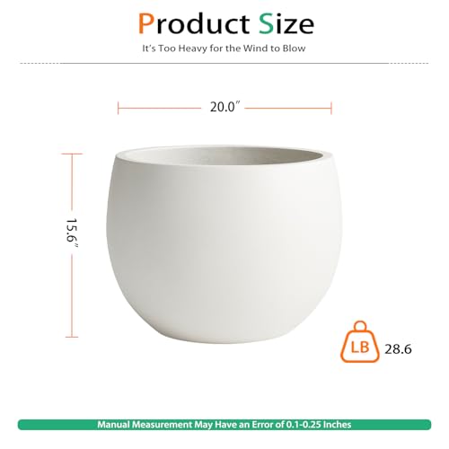 Ball Concrete Planter Outdoor Indoor