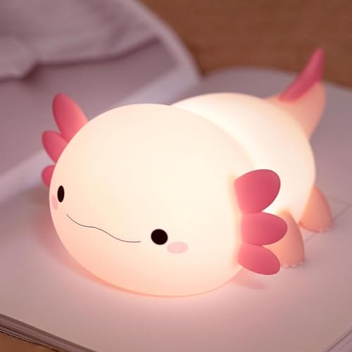 Pink Axolotl Lamp