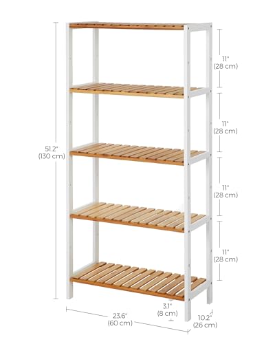 5 Tier Bamboo Shelf