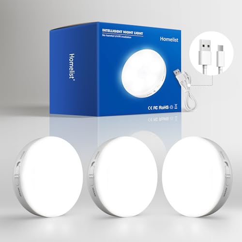 3 Pack Motion Sensor Lights Indoor (3 Count)