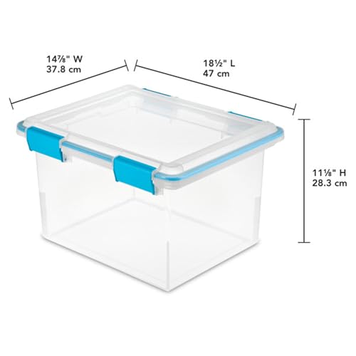 Gasket Storage Box with Lids for Home & Office (4 Count)