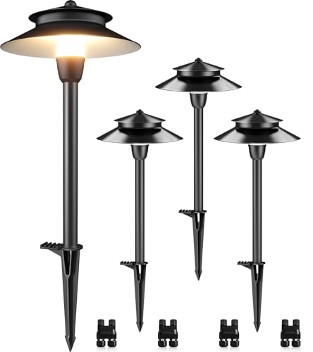 4 Pack Low Voltage Pathway Lights