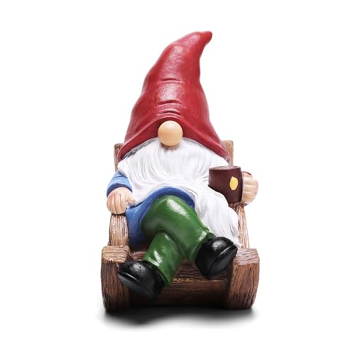 Solar Garden Gnomes Outdoor Statue with Solar Lights