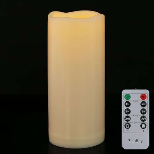 3" x 7" Outdoor Flameless Candles with Remote and Timer