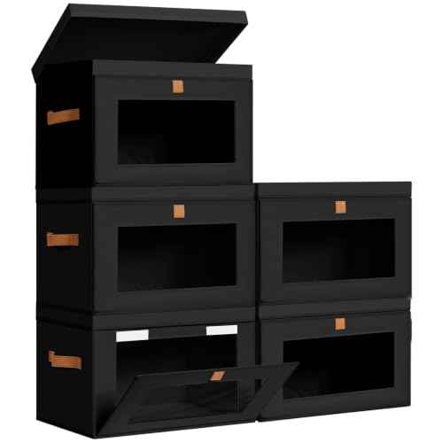 Storage Bins with Lids (5 Count)