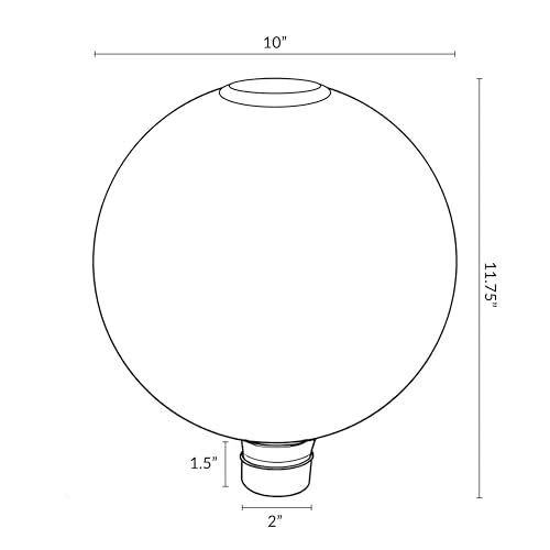 Sunnydaze Solar Gazing Ball for Garden