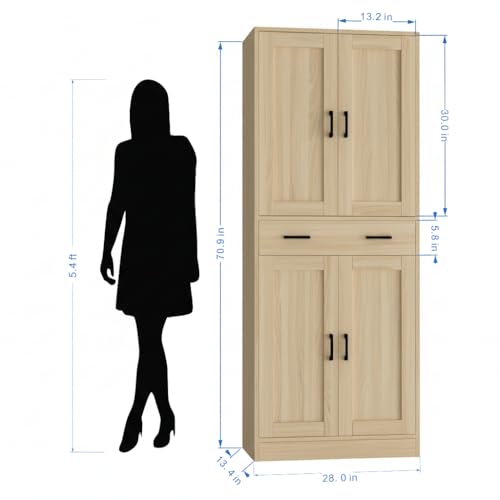 71" Tall Kitchen Pantry Cabinet