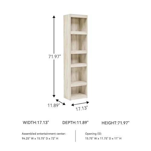 Bellaby Tall White Bookcase Pier