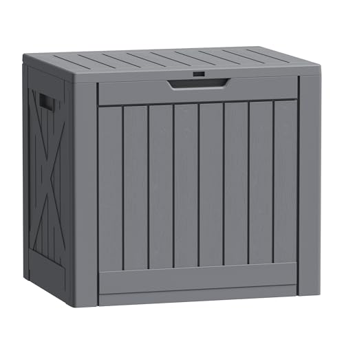 Resin Deck Box 40 Gallon Waterproof Outdoor Storage Box