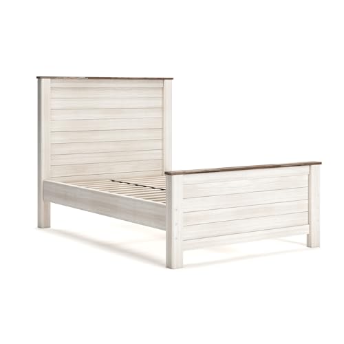Coastal Wood Full Panel Bed
