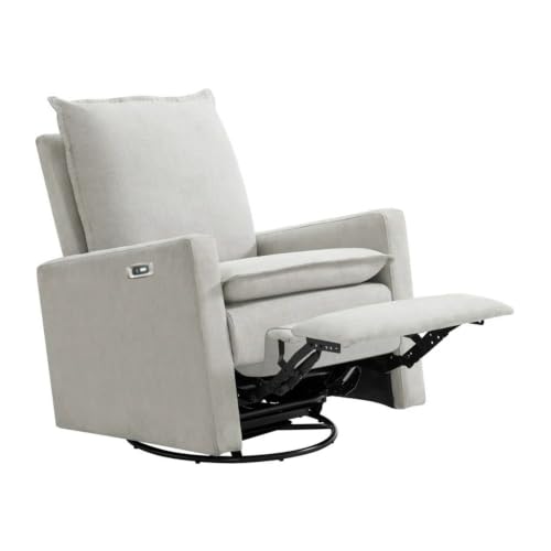 Uptown Power Glider Recliner Rocking Chair 270° Swivel for Nursery and Living Room
