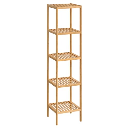 5 Tier Bamboo Shelf